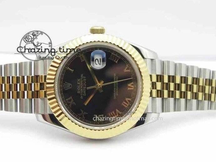MiroTime 0324 DateJust II 41mm SS YG BP Maker Best Edition Black Roman Dial On Jubilee Bracelet A DailyWear 3665